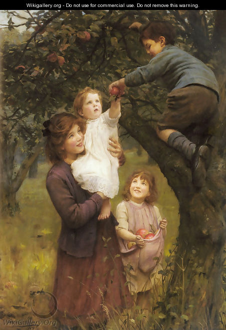 Picking Apples - Arthur John Elsley