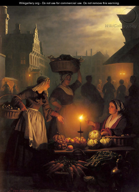 The Night Market - Petrus Van Schendel