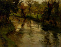 Woodland Scene With A River - Fritz Thaulow