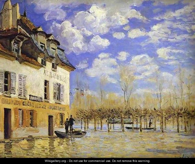 Boat During a Flood 1871 - Alfred Sisley