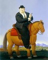 Man On Horse - Fernando Botero