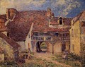 Courtyard Of Farm At St Mammes - Alfred Sisley