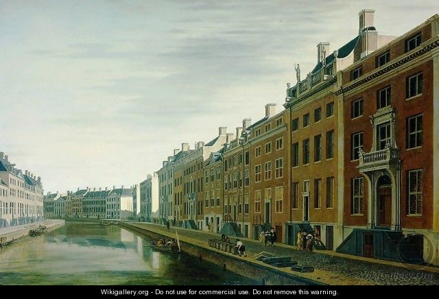 The Bend in the Herengracht near the Nieuwe Spiegelstraat, Amsterdam - Gerrit Adriaensz Berckheyde