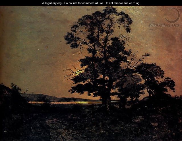 Moonlight On The Loire - Henri-Joseph Harpignies