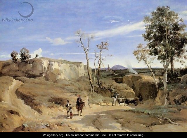 La Cervara, the Roman Countryside - Jean-Baptiste-Camille Corot