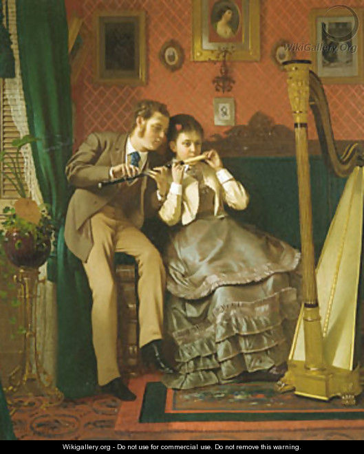The Music Lesson - John George Brown