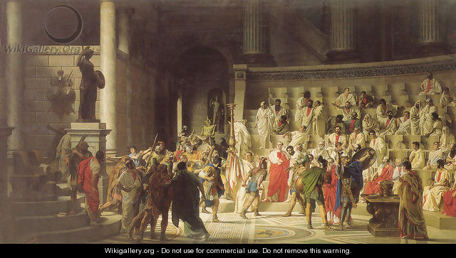 The Last Senate of Julius Caesar - Raffaele Giannetti