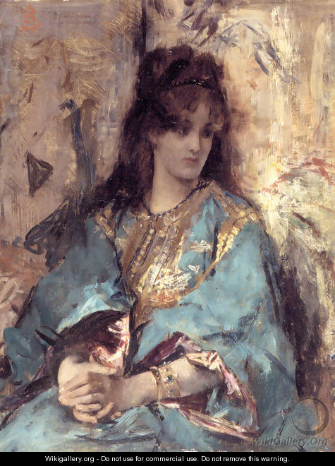 A Woman Seated in Oriental Dress - Alfred Stevens