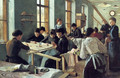 Ladies embroidering in a workshop - Heinrich Strehblow