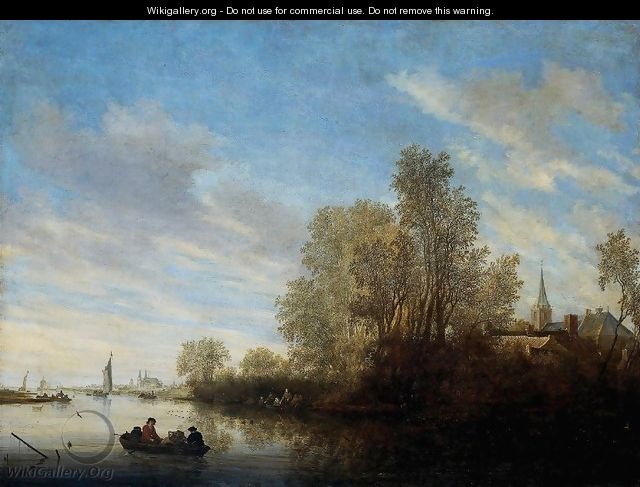 River View near Deventer - Salomon van Ruysdael