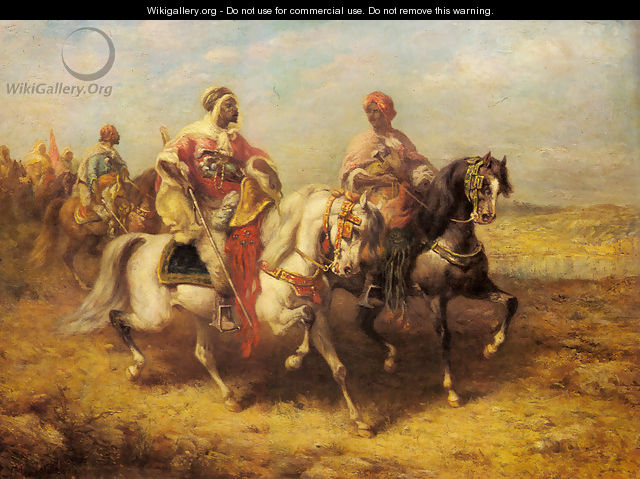 Arab Chieftain and his Entourage - Adolf Schreyer
