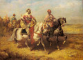 Arab Chieftain and his Entourage - Adolf Schreyer