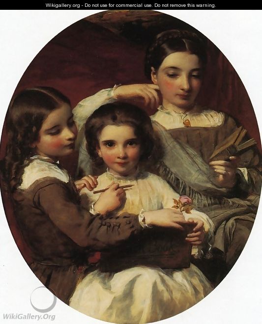 Portrait of the Russell Sisters - James Sant