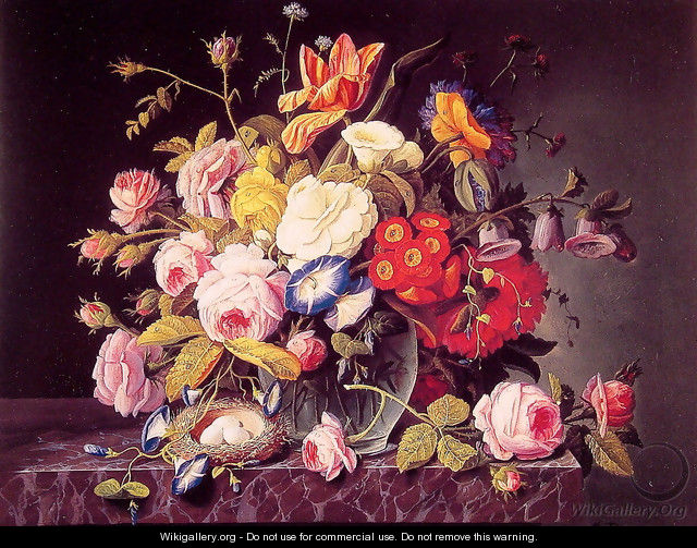 Still Life with Flowers - Severin Roesen