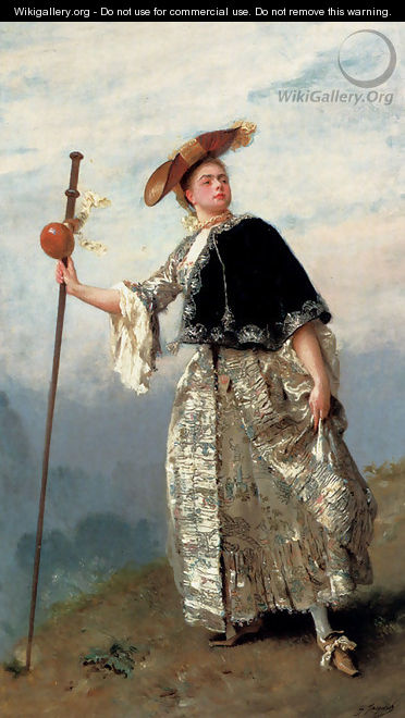 On The Hilltop - Gustave Jean Jacquet