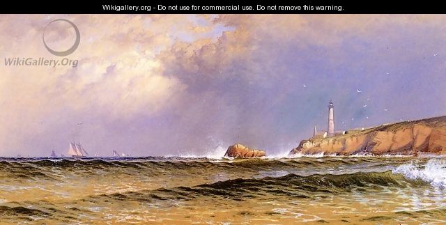 Coastal Scene with Lighthouse - Alfred Thompson Bricher