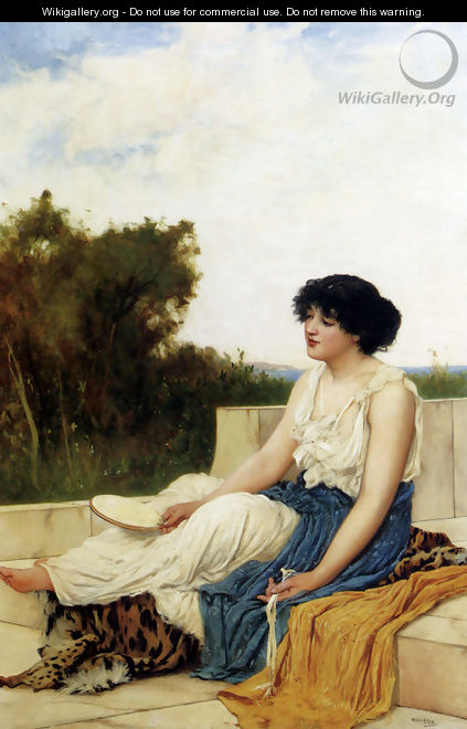A Seated Muse - Oliver Rhys