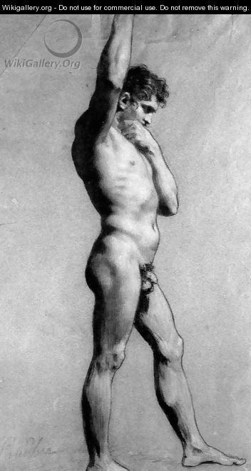 Male Nude Pontificating - Pierre-Paul Prud