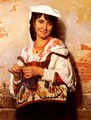 Jeune Fille Italienne (Italian Girl) - Léon Bonnat