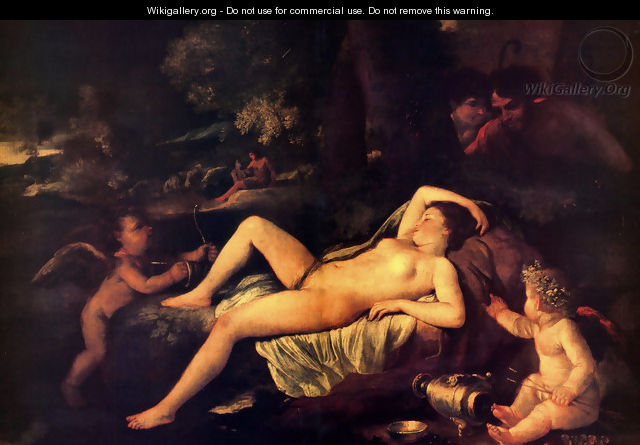 Sleeping Venus and Cupid - Nicolas Poussin
