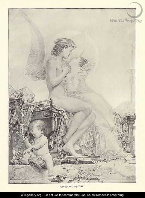 Cupid and Psyche - Paul Jacques Aimé Baudry