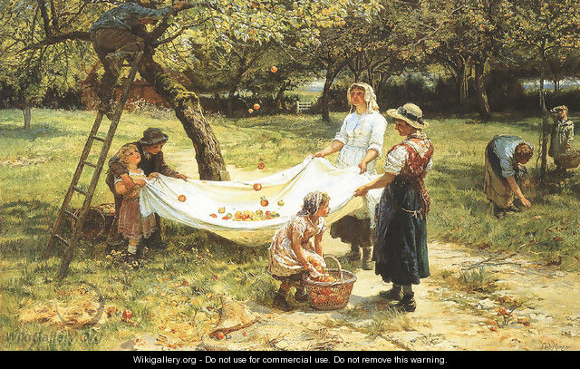 An Apple-gathering - Frederick Morgan