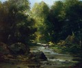 River Landscape - Gustave Courbet