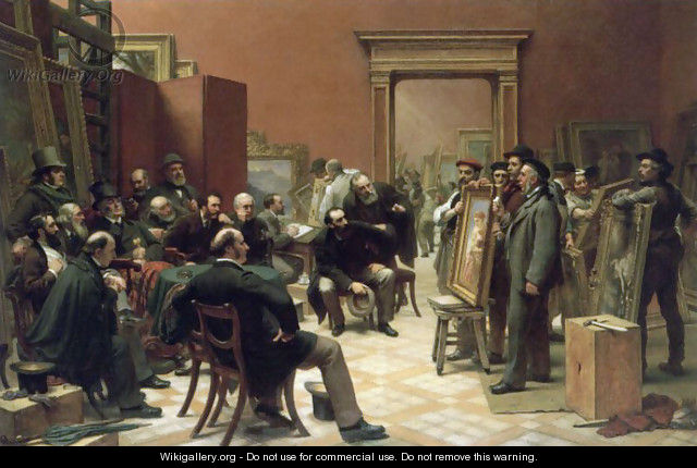 The Council of the Royal Academy Selecting Pictures for Exhibition - Charles West Cope