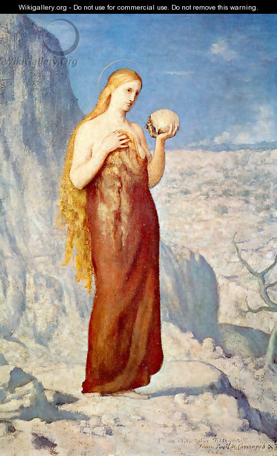 Mary Magdalene at St. Baume - Pierre Cécile Puvis de Chevannes