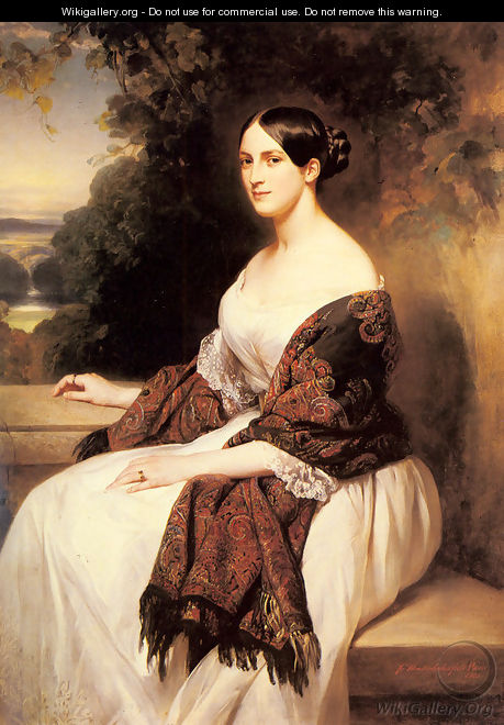 Portrait of Madame Ackerman, the wife of the Chief Finance Minister of King Louis Philippe - Franz Xavier Winterhalter