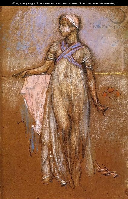 The Greek Slave Girl (or Variations in Violet and Rose) - James Abbott McNeill Whistler