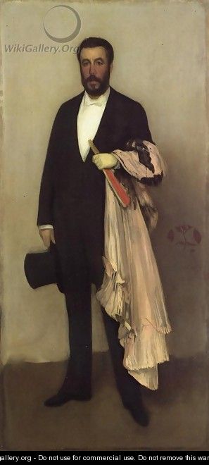 Arrangement in Flesh Colour and Black: Portrait of Theodore Duret - James Abbott McNeill Whistler