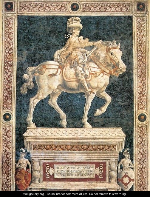 Monument to Niccolò da Tolentino - Andrea Del Castagno