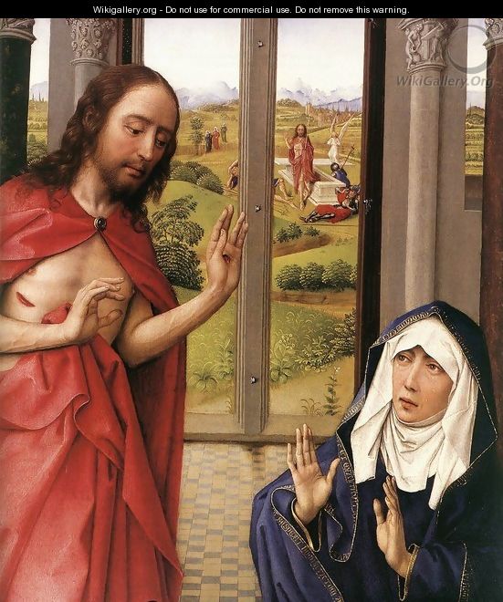 Miraflores Altarpiece: right panel [detail: 1] (or Mary Altarpiece) - Rogier van der Weyden