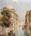 A View in Venice, Rio S. Marina - Franz Richard Unterberger