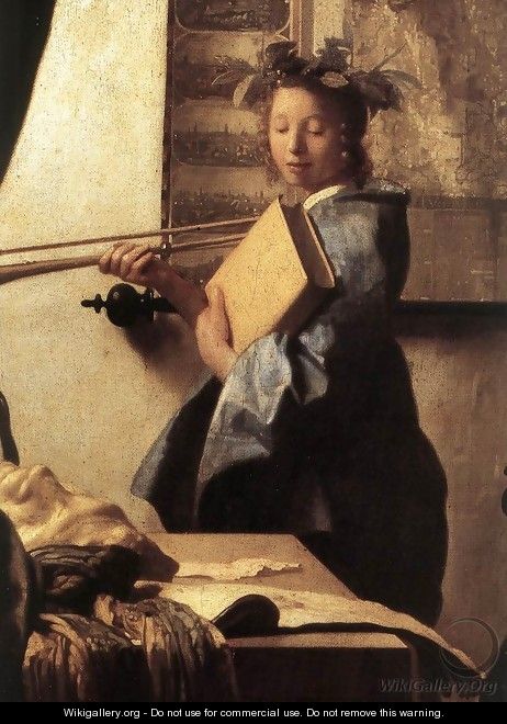 The Art of Painting [detail: 2] - Jan Vermeer Van Delft