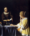 Lady with Her Maidservant Holding a Letter - Jan Vermeer Van Delft