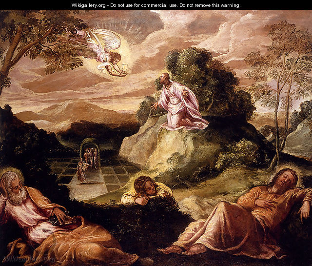 Agony In The Garden - Jacopo Tintoretto (Robusti)