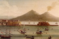 Naples, A View Of The Bay Taken From Posillipo Looking Towards Mount Vesuvius - detail - Juan Ruiz