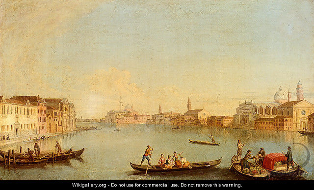 View Of San Giorgio Maggiore Seen From The South, Venice - Johann Richter