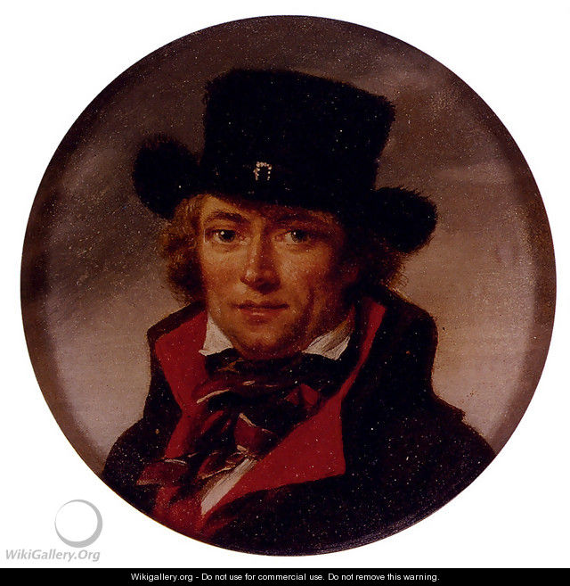 Portrait Of A Man, Possibly A Self-Portrait - Jean Baptiste Joseph Wicar