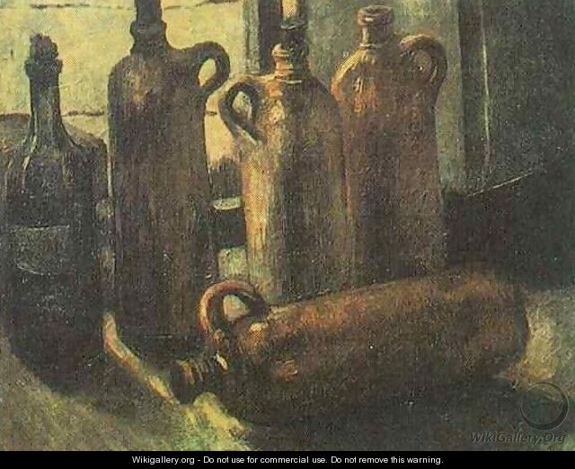 Still Life With Five Bottles - Vincent Van Gogh