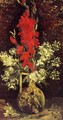 Vase With Gladioli And Carnations II - Vincent Van Gogh