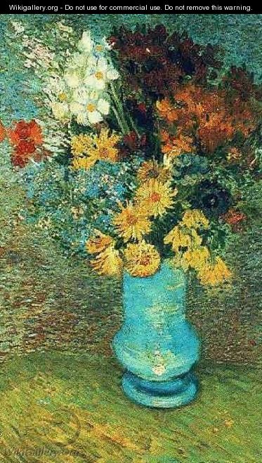Vase With Daisies And Anemones - Vincent Van Gogh