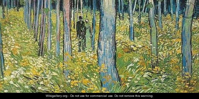 Undergrowth With Two Figures - Vincent Van Gogh