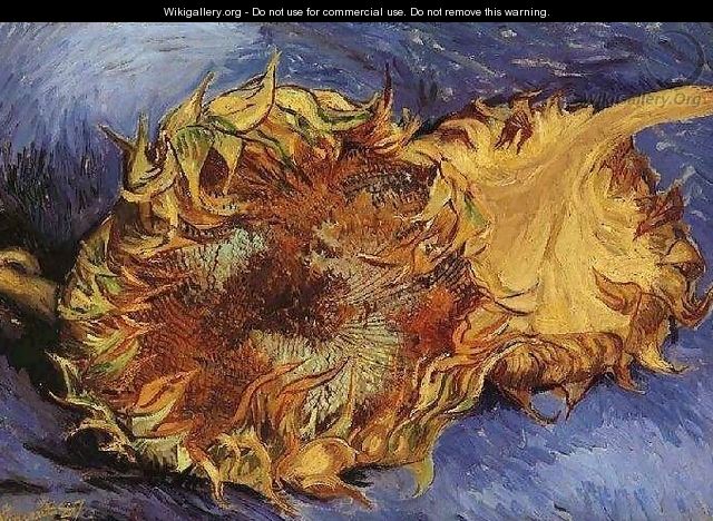 Two Cut Sunflowers III - Vincent Van Gogh