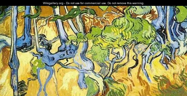 Tree Roots And Trunks - Vincent Van Gogh