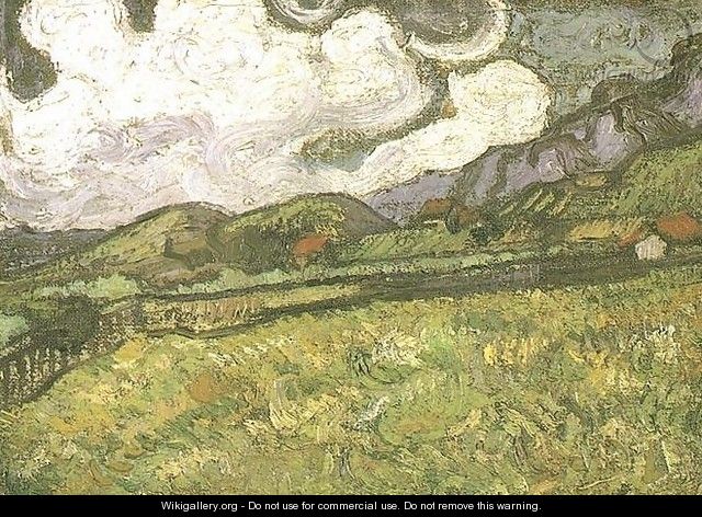 Wheat Field Behind Saint Paul Hospital - Vincent Van Gogh