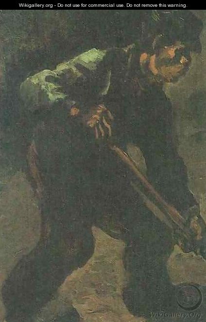 Peasant Digging - Vincent Van Gogh