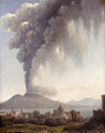 Bay Of Naples With Vesuvius Erupting Beyond - Alexandre-Hyacinthe Dunouy